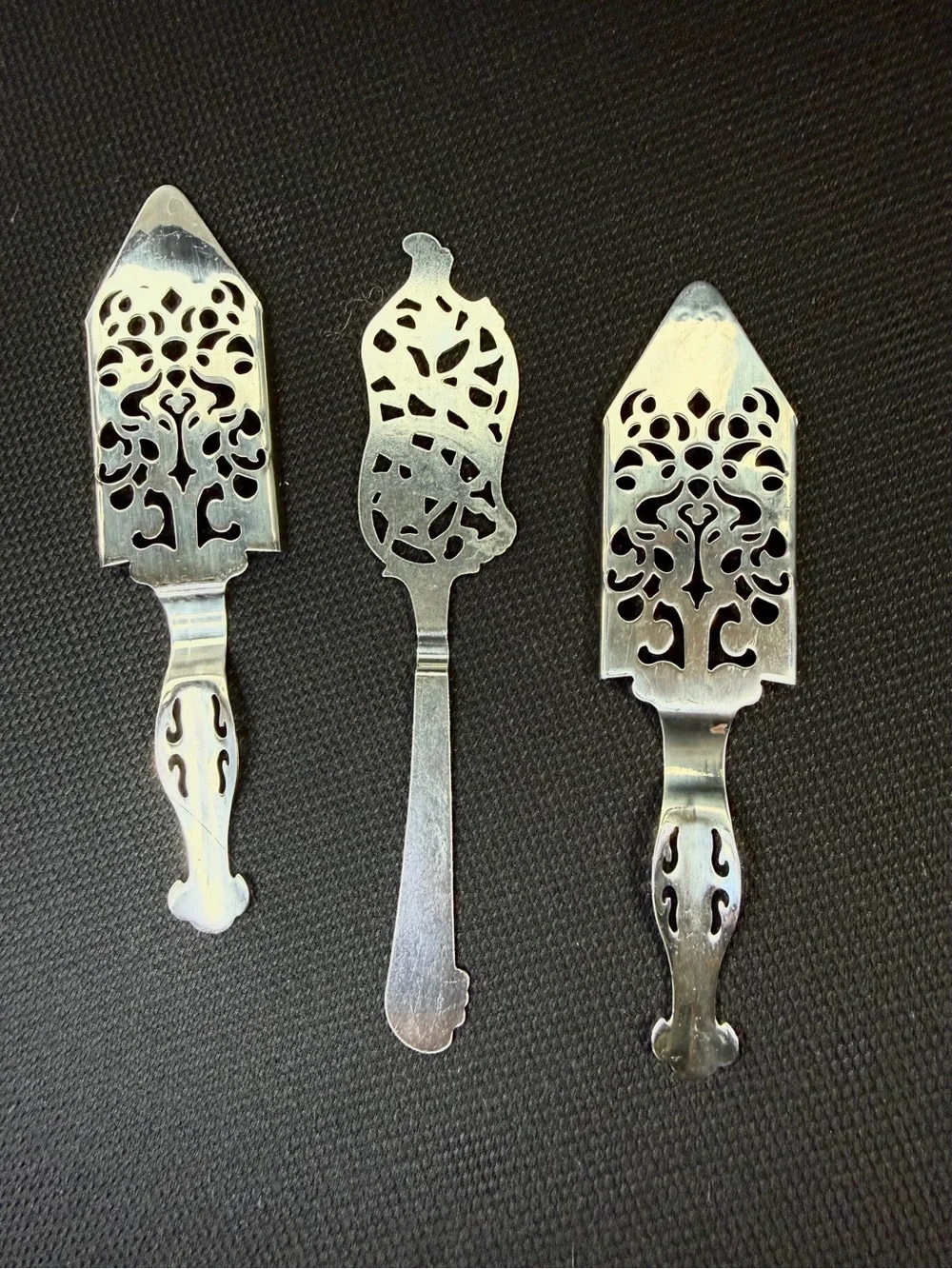 ABSENTE Absinthe Sugar Spoons Lot of 3 Cocktail Barware Slotted Wormwood Bar